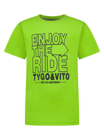 Tygo & Vito Koszulka "Enjoy the Ride" w kolorze zielonym