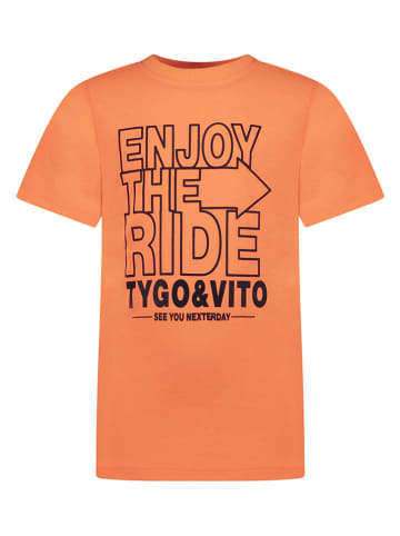 Tygo & Vito Koszulka "Enjoy the Ride" w kolorze pomarańczowym