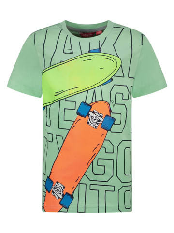 Tygo & Vito Shirt "Boards" in Grün/ Bunt
