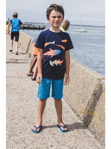 Tygo & Vito Shirt "Sea life" donkerblauw/ meerkleurig