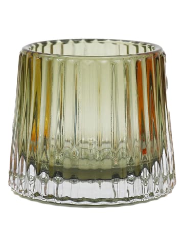 SiL Interiors 3er-Set: Kerzenständer in Gelb/ Orange/ Grün - (H)7 cm