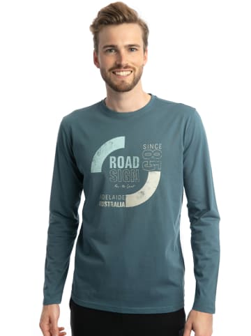 Roadsign Longsleeve in Blau