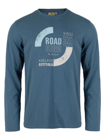 Roadsign Longsleeve in Blau