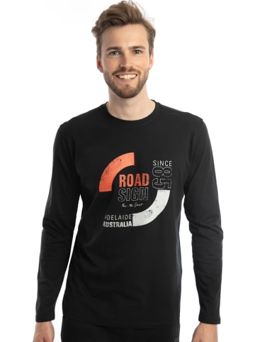 Roadsign Longsleeve in Schwarz