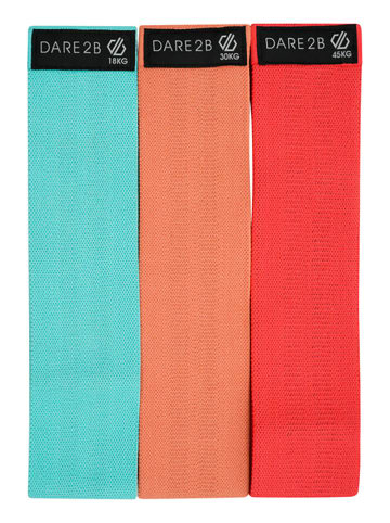 Regatta 3er-Set: Yogabänder in Türkis/ Orange/ Rot