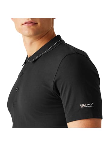 Regatta Funktionspoloshirt "Forley" in Schwarz