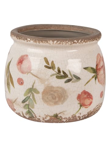 Clayre & Eef Blumentopf in Beige - (H)13 x Ø 16 cm