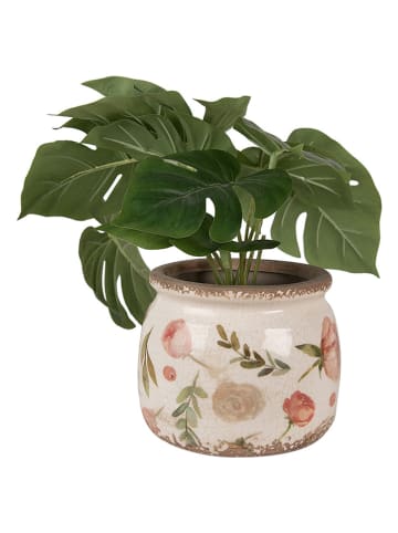 Clayre & Eef Blumentopf in Beige - (H)13 x Ø 16 cm