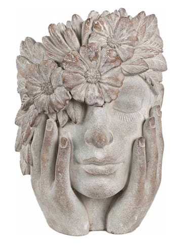 Clayre & Eef Bloempot grijs - (B)27 x (H)31 x (D)22 cm