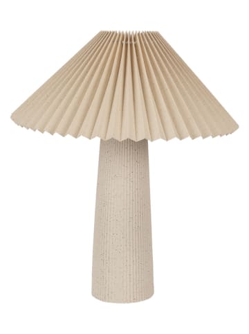 Clayre & Eef Tischleuchte in Beige - (H)42 x Ø 36 cm