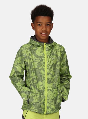 Regatta Regenjacke "Printed Lever" in Grün