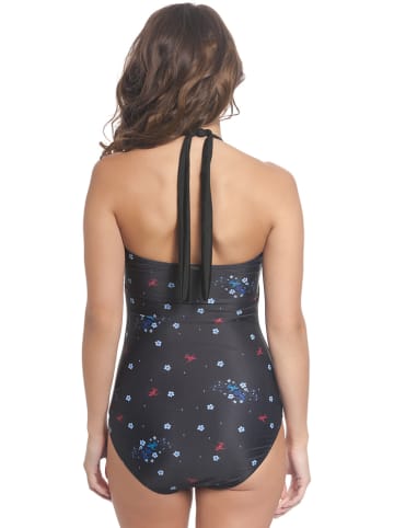Pussy Deluxe Badeanzug "Blossom" in Schwarz