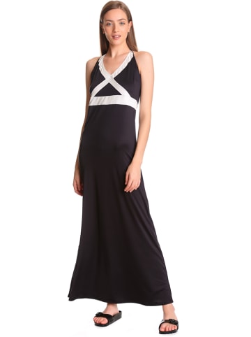 Pussy Deluxe Sukienka "Criss Cross" w kolorze czarno-białym