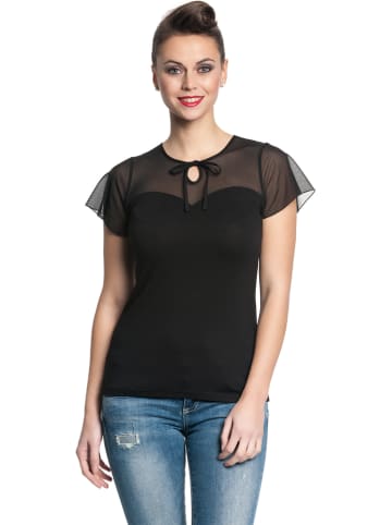 Pussy Deluxe Shirt "Lovely Chic" in Schwarz
