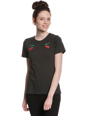 Pussy Deluxe Koszulka "Mini Dots" w kolorze czarnym