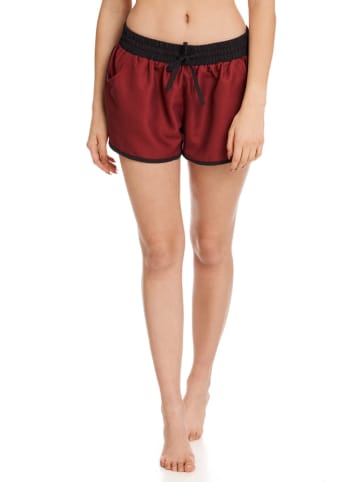 Pussy Deluxe Badeshorts "Lovers" in Bordeaux/ Schwarz