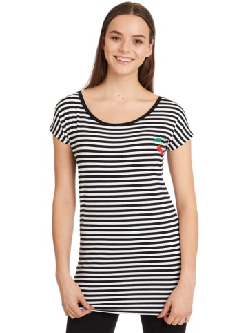 Pussy Deluxe Shirt "Stripes" in Schwarz/ Weiß