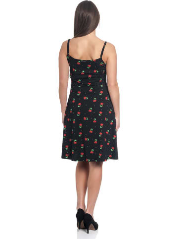 Pussy Deluxe Jurk "Sweet Cherry" zwart