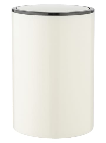 Wenko Schwingdeckeleimer "Inca" in Creme/ Schwarz - 5 l