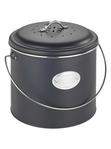 Wenko Komposteimer "Nero" in Schwarz - 6 l
