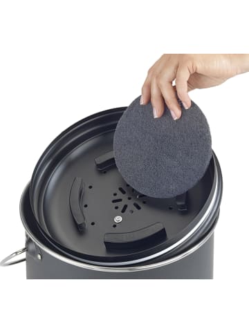 Wenko Komposteimer "Nero" in Schwarz - 6 l