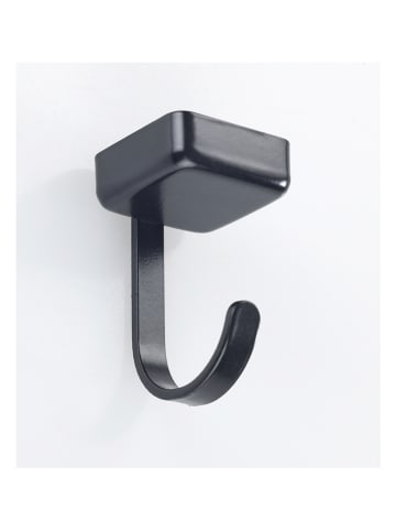 Wenko 6er-Set: Magnethaken in Schwarz - (B)2 x (H)3,9 x (T)2 cm