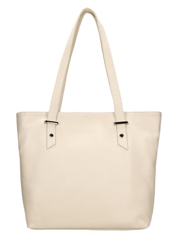 Wojas Leder-Schultertasche in Beige - (B)40 x (H)31 x (T)11 cm