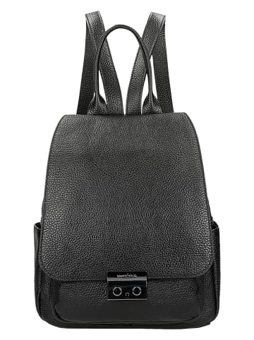 Wojas Skórzany plecak w kolorze czarnym - 30 x 23 x 10 cm