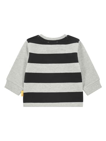 Steiff Sweatshirt in Grau/ Schwarz