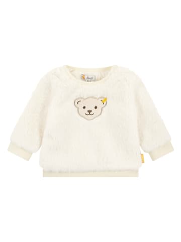 Steiff Fleecepullover in Creme