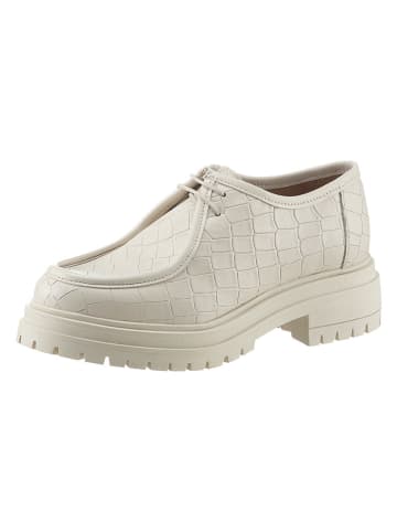 Heine Leder-Schnürschuhe in Creme