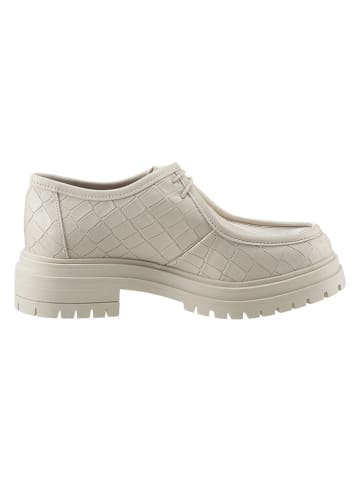 Heine Leren veterschoenen crème