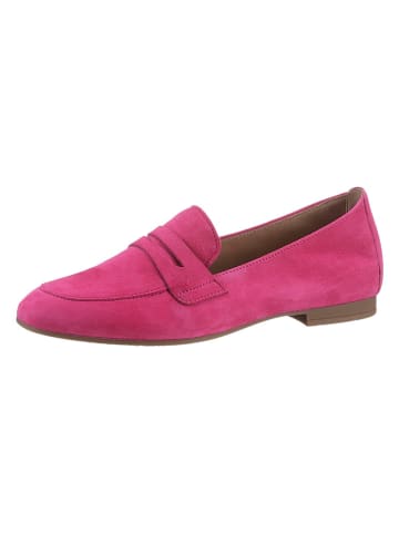 Gabor Leren mocassins roze