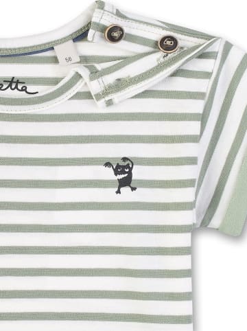 Sanetta Kidswear Shirt in Hellgrün/ Creme