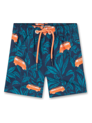 Sanetta Kidswear Szorty kąpielowe w kolorze pomarańczowo-niebieskim