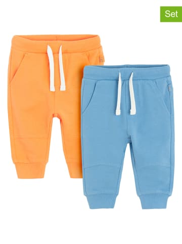 COOL CLUB Spodnie dresowe (2 pary) w kolorze niebiesko-pomarańczowym