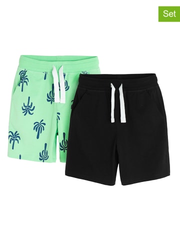 COOL CLUB 2-delige set: shorts lichtgroen/zwart