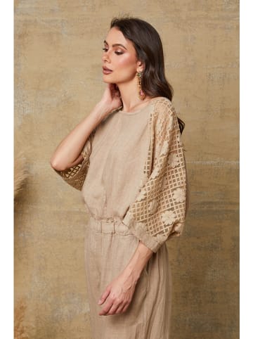 Joséfine Linnen blouse "Aksoum" beige