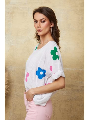 Joséfine Shirt "Aphrodite" wit/meerkleurig