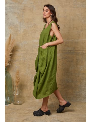 Joséfine Leinenkleid "Candreva" in Grün