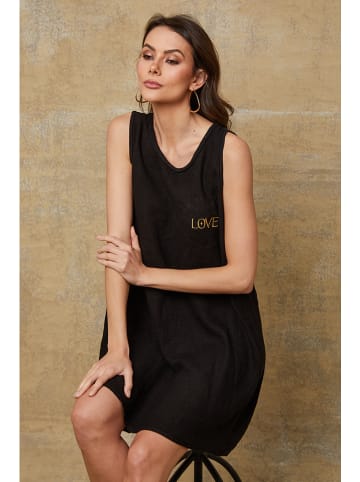 Joséfine Leinenkleid "Carolyn" in Schwarz