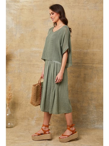 Fleur de Lin Kleid "Dilla" in Khaki