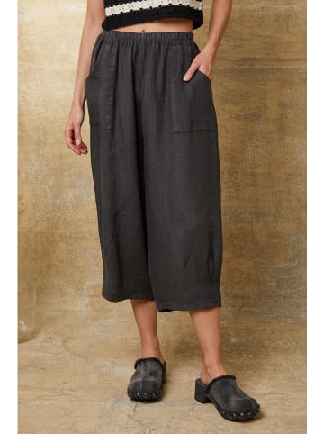 Joséfine Leinen-Hose "Erus" in Anthrazit