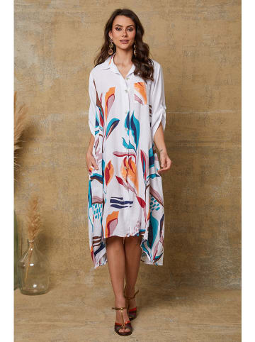 Joséfine Blousejurk "Olga" wit/meerkleurig