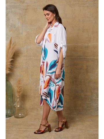 Joséfine Blousejurk "Olga" wit/meerkleurig