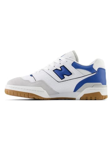 New Balance Leder-Sneakers "BB550" in Weiß/ Blau