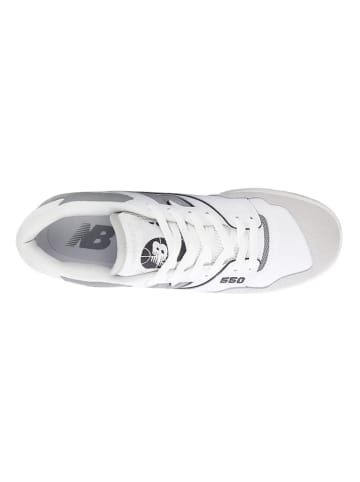 New Balance Leder-Sneakers "BB550"  in Weiß/ Grau