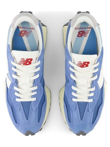 New Balance Leder-Sneakers "U327" in Blau/ Grau