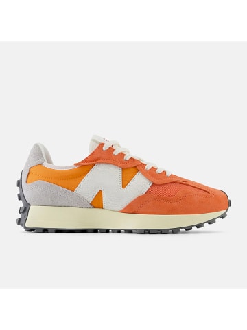New Balance Leder-Sneakers "U327" in Orange/ Grau