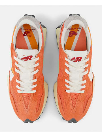 New Balance Skórzane sneakersy "U327" w kolorze pomarańczowo-szarym